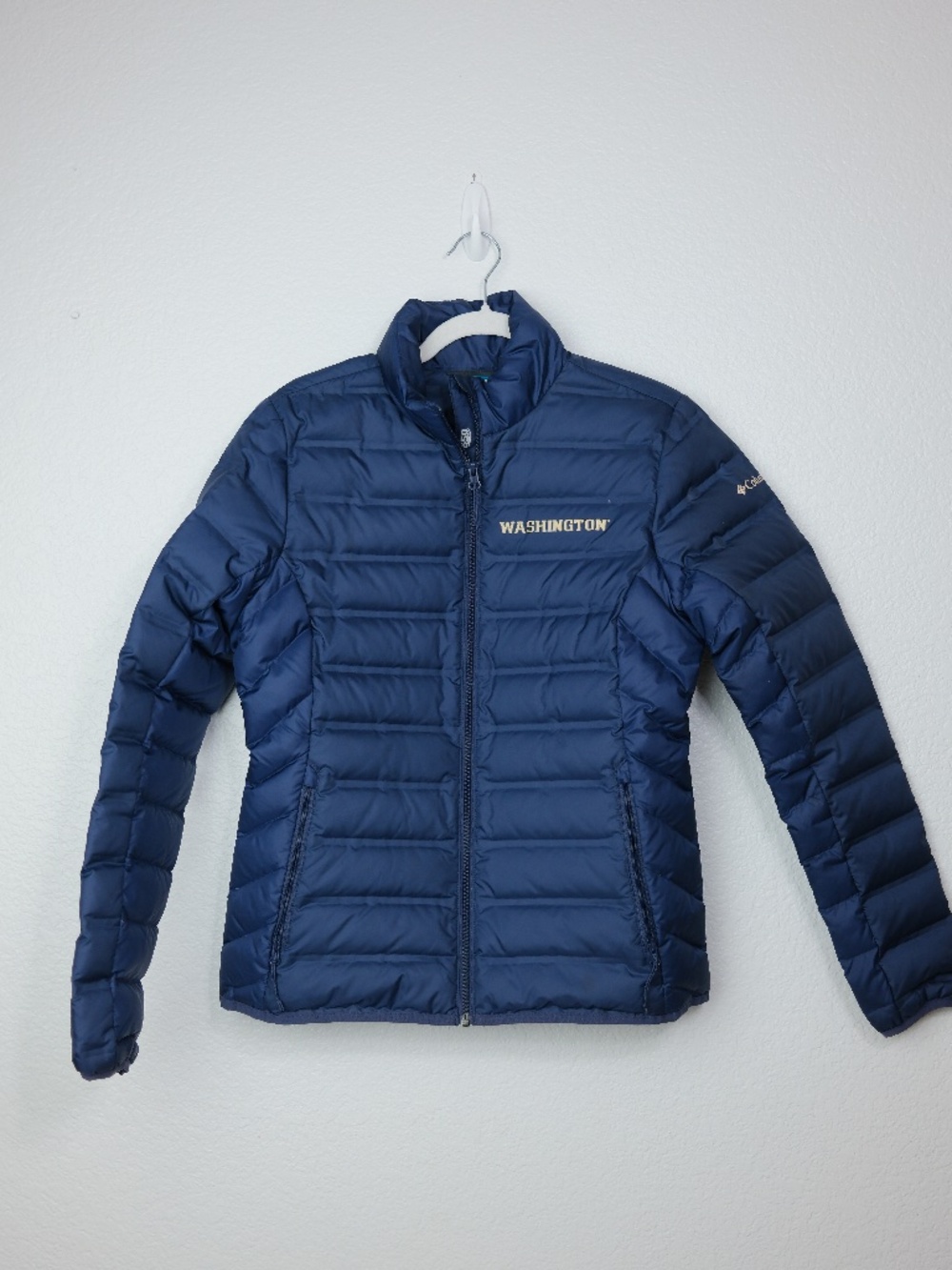 Columbia University of Washington Huskies Puffer Jacket Women Size M 650 Down UW